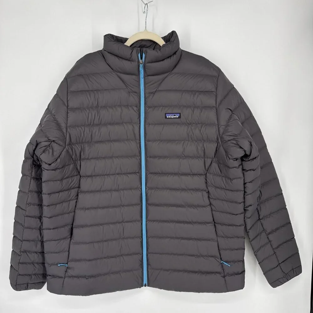 Patagonia Men's Size XXL Gray Down Sweater Insulated Puffer Jacket #84675 NWT